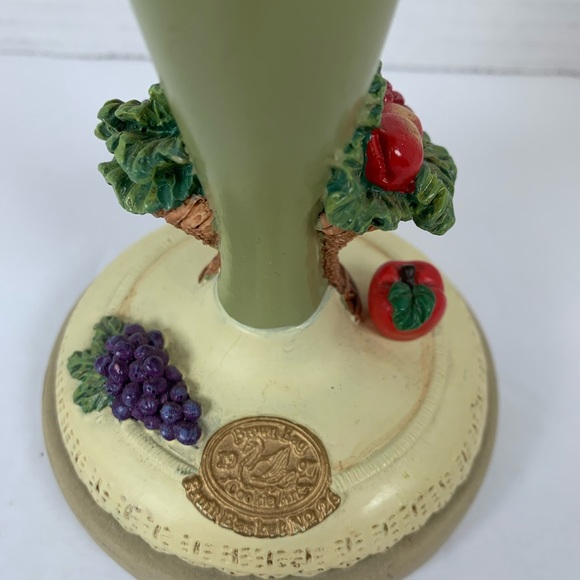 Vtg 90s Brown Bag Cookie Art Stamp Press Fruit Basket Retired With Handle KT118 - Picture 3 of 5